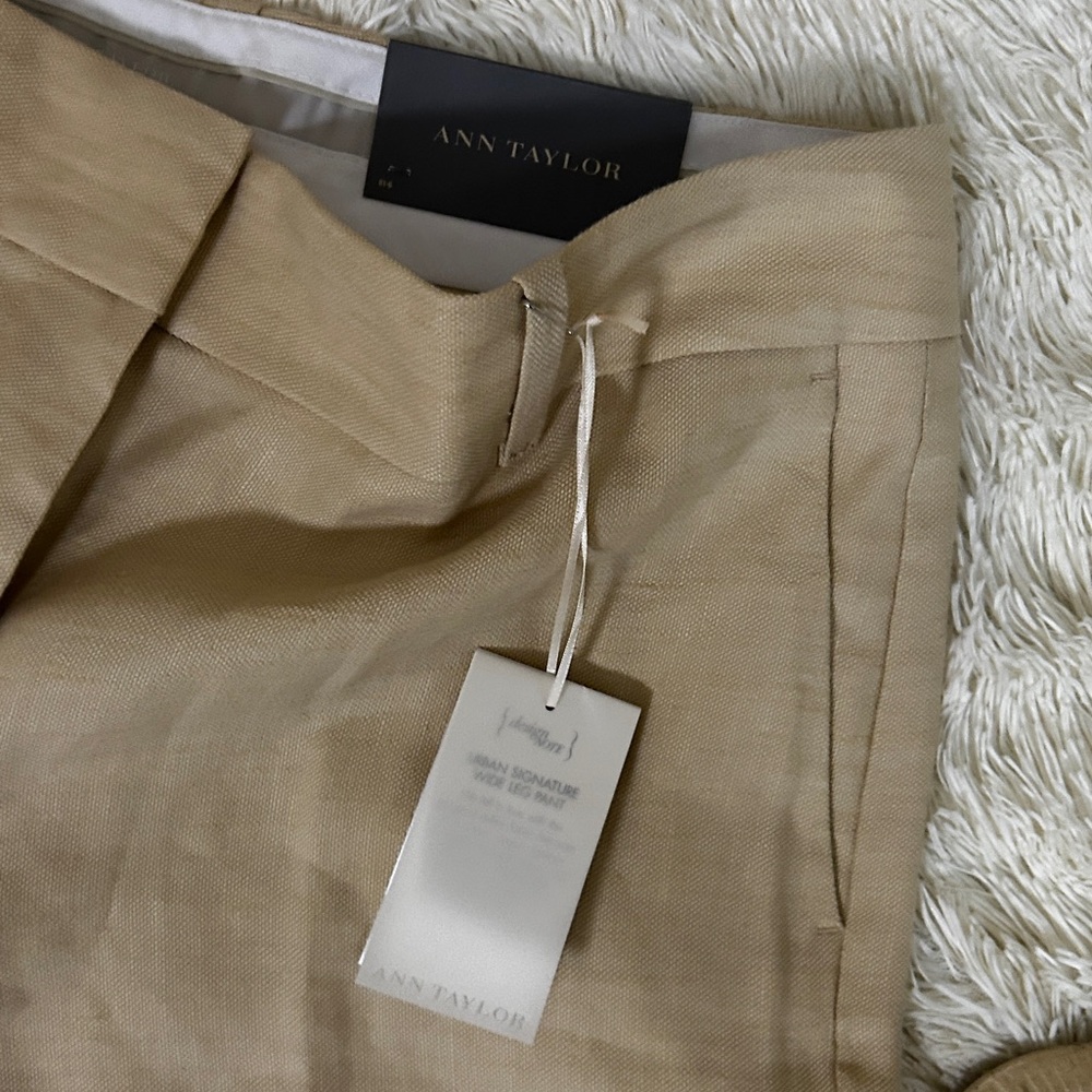 Beautifl NWT Ann Taylor Elegant Beige Women's Pantsuit - Picture 11 of 13